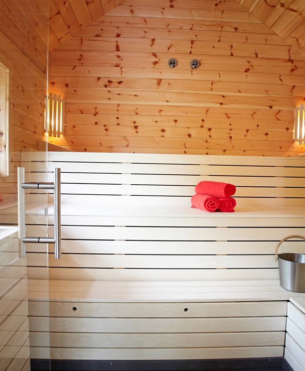 Die Sauna im Bergdorf Riesner